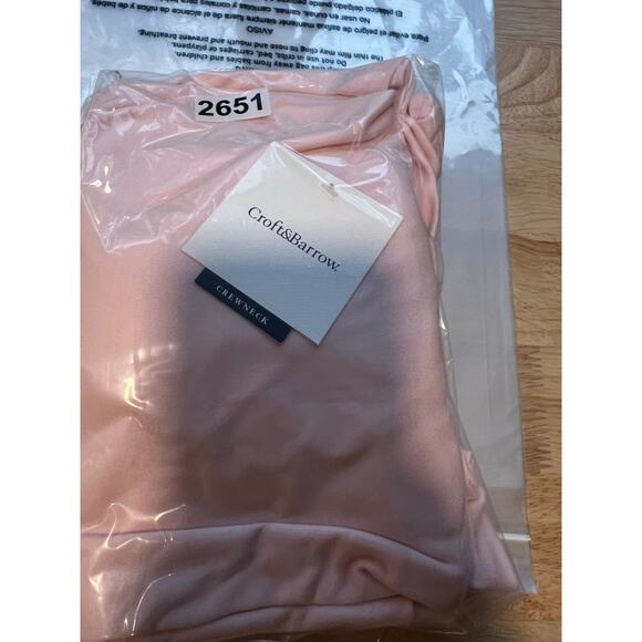 NWT Croft & Barrow Long Sleeve Crew Neck Shirt 100% Cotton Pale Pink Size 1X JL - Picture 7 of 7